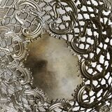 Metal presentation basket, vintage bread basket.