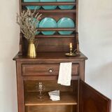 Buffet vaisselier ancien en chêne massif | Style Louis XV