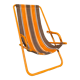 Old orange vintage deckchair