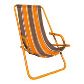 Ancien transat vintage orange