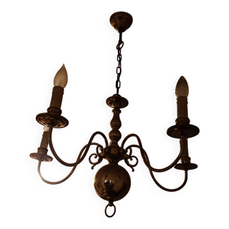 Vintage brass pendant light