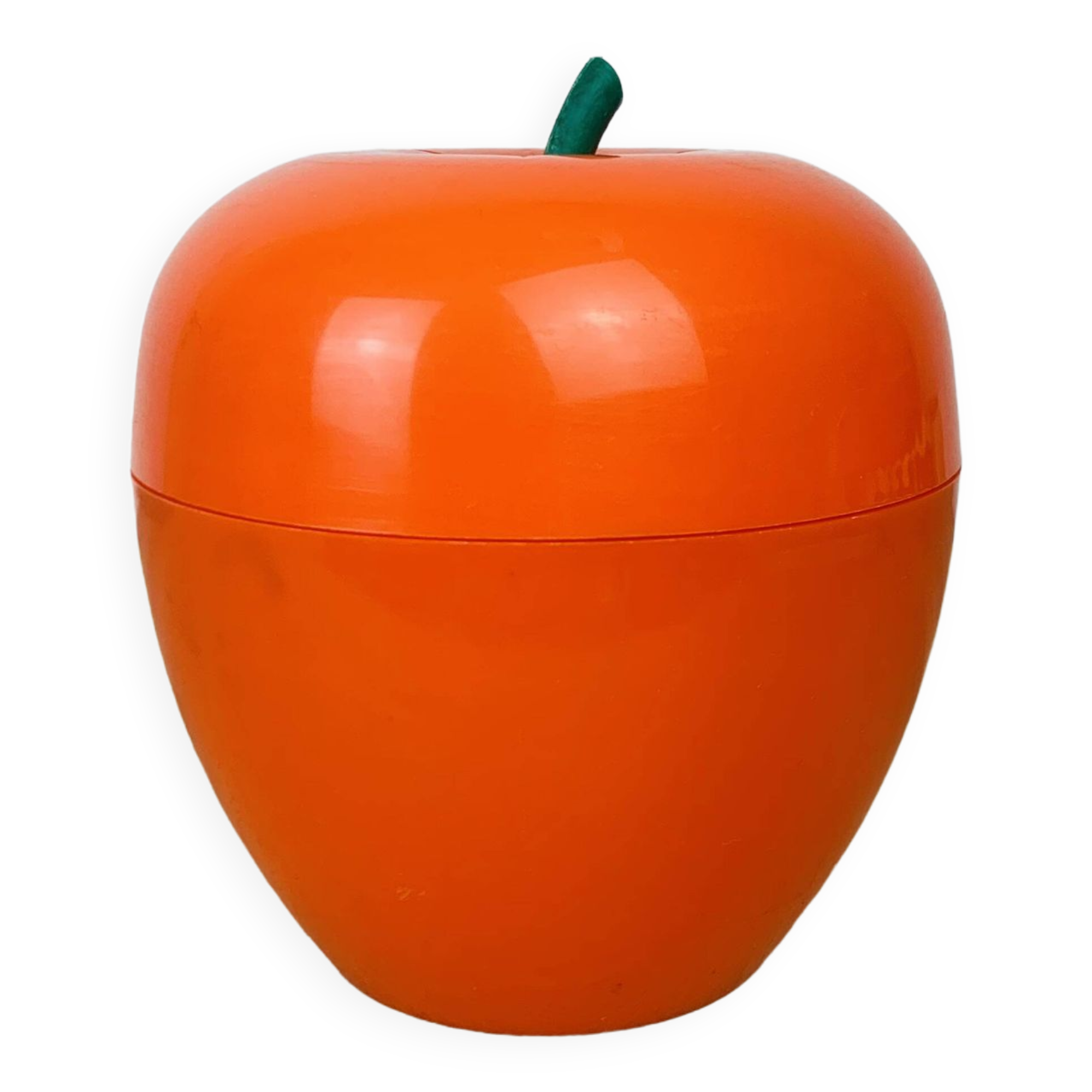 Vintage Orange Apple Ice Bucket