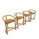 Set of four Allmilmö bar stools, 1980s