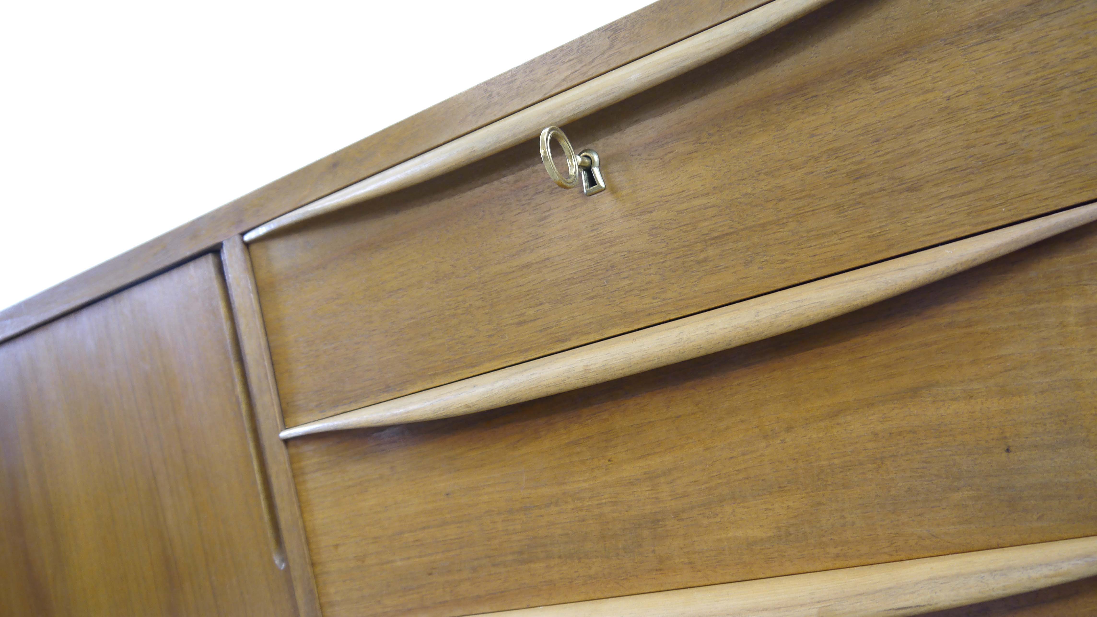 Midcentury sideboard by Franz Ehrlich for Veb deutsche werkstätten hellerau