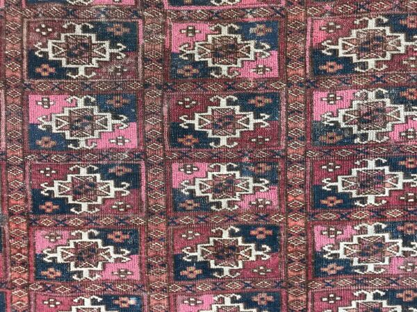 Tapis ancien Selle Tékké Boukhara fait main 64X107 CM