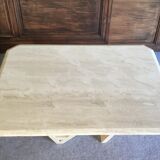 Travertine coffee table