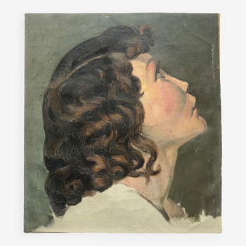 Tableau portrait de femme 1930-40