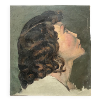 Tableau portrait de femme 1930-40