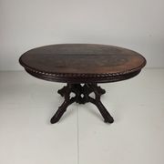Table de centre de la Forêt-Noire par Matthijs Horrix pour Horrix Den Haag, années 1890.