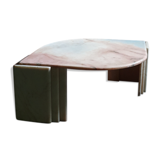 Table en marbre vintage années 80 par Rochebobois