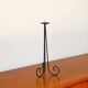 Black iron tripod chandelier, brutalist, 1970 - 34 cm