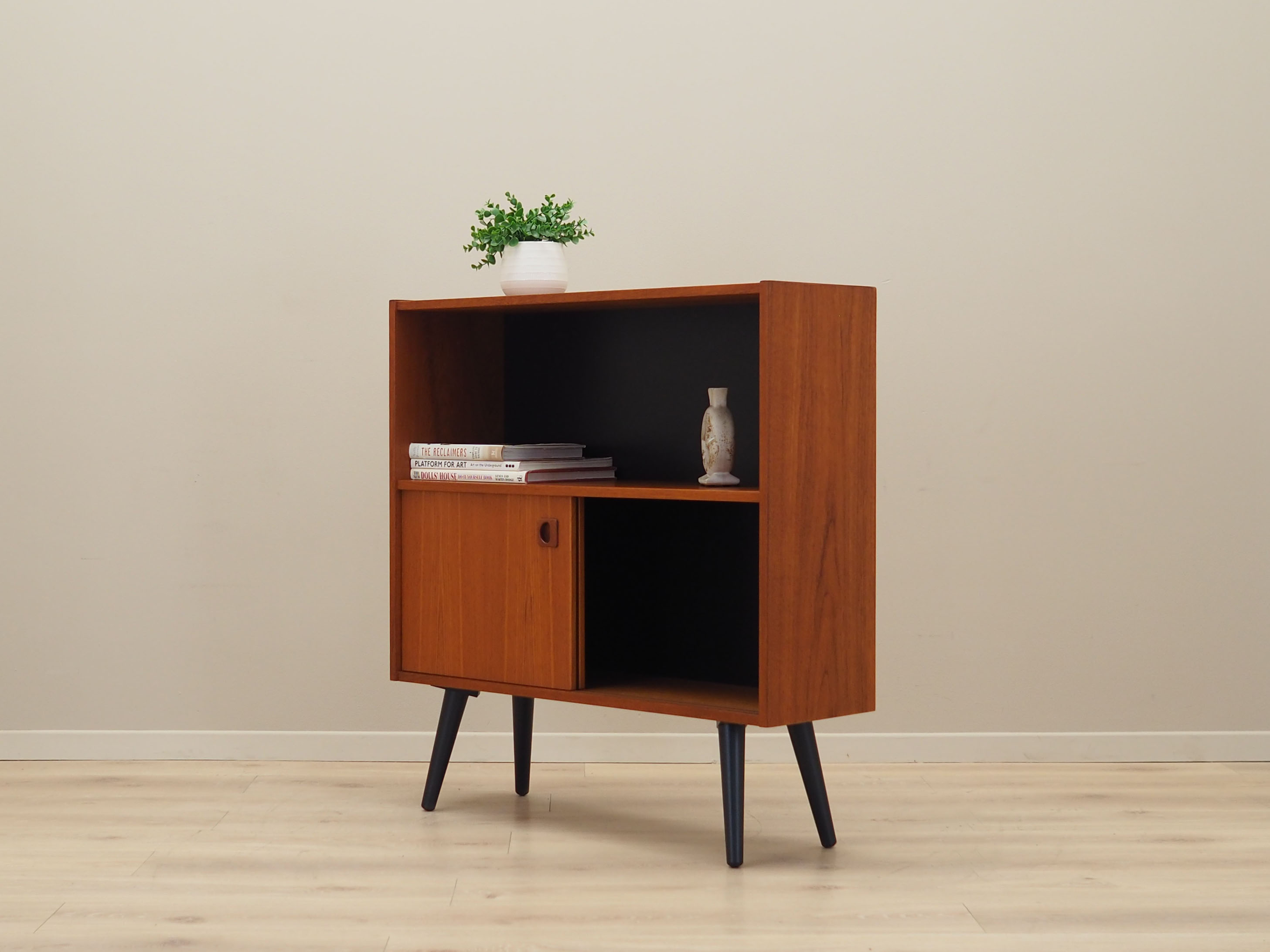Teak bookcase, danish design, 1970s, production: denmark