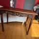 Belle Époque Desk — Carved openwork mahogany, baluster legs