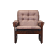 Fauteuil en cuir, design danois, années 1960, fabriqué par Genega Møbler