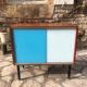 Sideboard with sliding glass doors