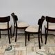 Ensemble de quatre chaises TON Tchécoslovaquie années 1960