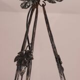 Art Deco yellow pendant light by G.V. de Croismare, Muller Frères, France, 1920s