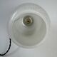 Pair of antique xl vintage curved suspension lights