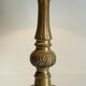 MASSIVE BRASS LAMP and VINTAGE Velvet