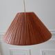 Suspension vintage en bois bambou années 60-70