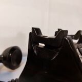 Old Belgian RTT 56B dial telephone in black bakelite
