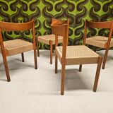 Set of 4 Danish chairs, 1970.