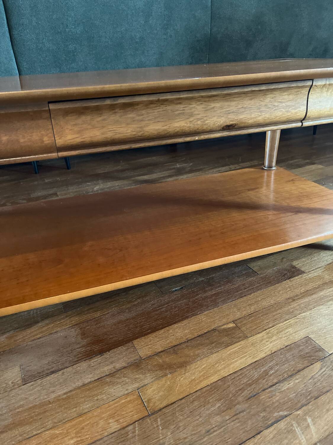 Cherry wood coffee table from the 80s