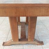 Art Deco table in burr walnut