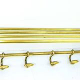 Vintage brass coat rack