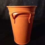 Painted sheet metal pot cover Poppy pattern