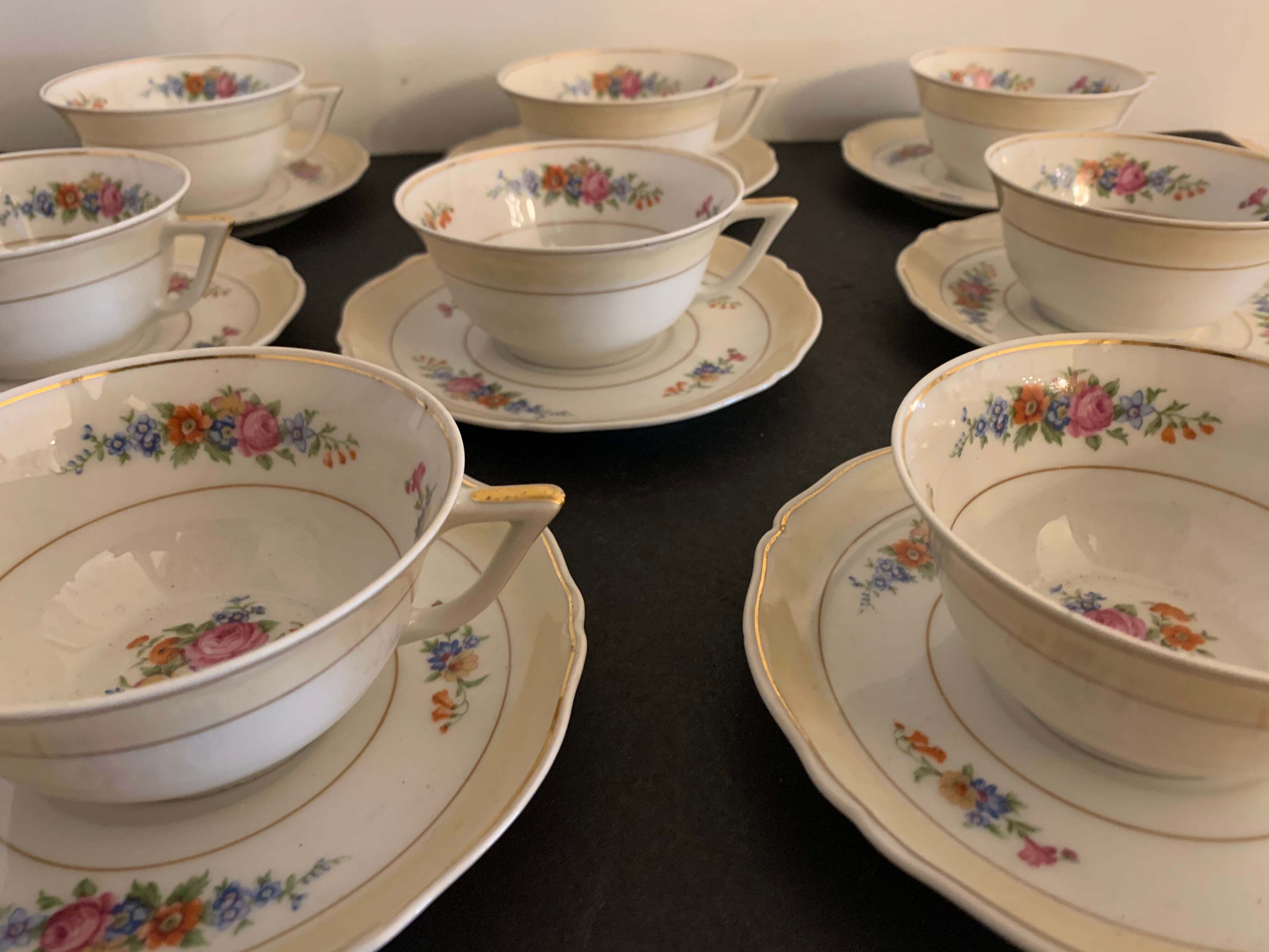Limoges art deco porcelain coffee service by Legrand