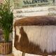 Tripod cowhide stool
