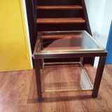 Belgo Chrom brass side table, 1980