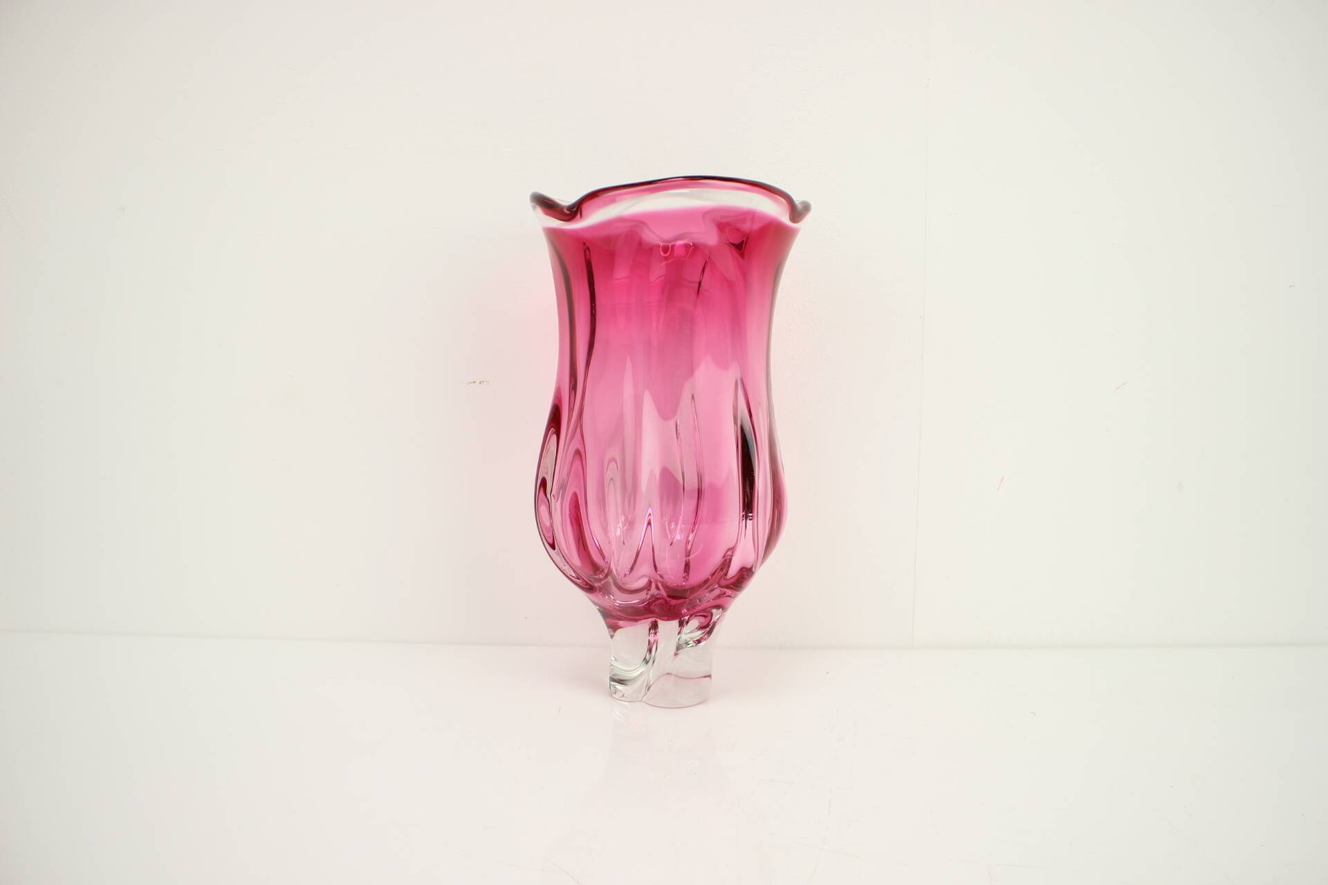 Art Glass Vase by Josef Hospodka for Chribska Glassworks, 1960's