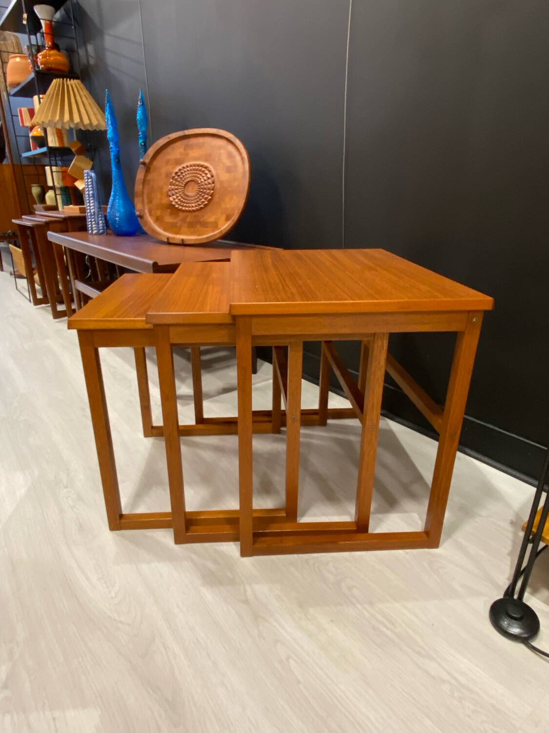 Scandinavian nesting table BRDR Furbo 1970