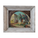 Oil on wood painting signed vintage