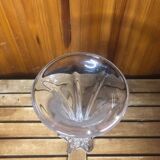 Old VANNES Crystal Vase Vintage Molded Glass #A410