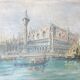 View Of Venice, 20th Century, Unsigned, Oil On Canvas, 38.5x28.5cm, Unframed
