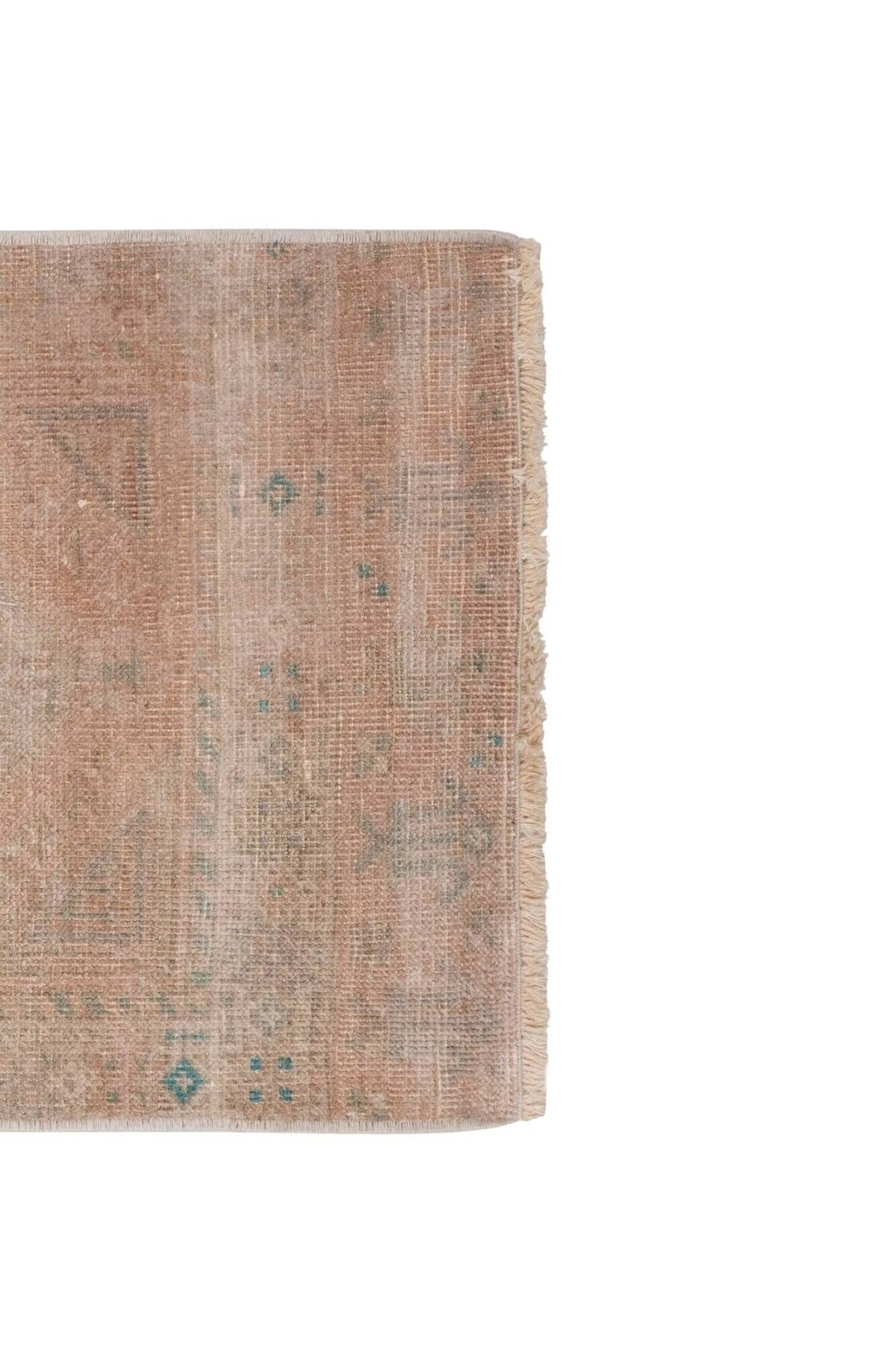 Vintage handmade Turkish rug 57x122 cm