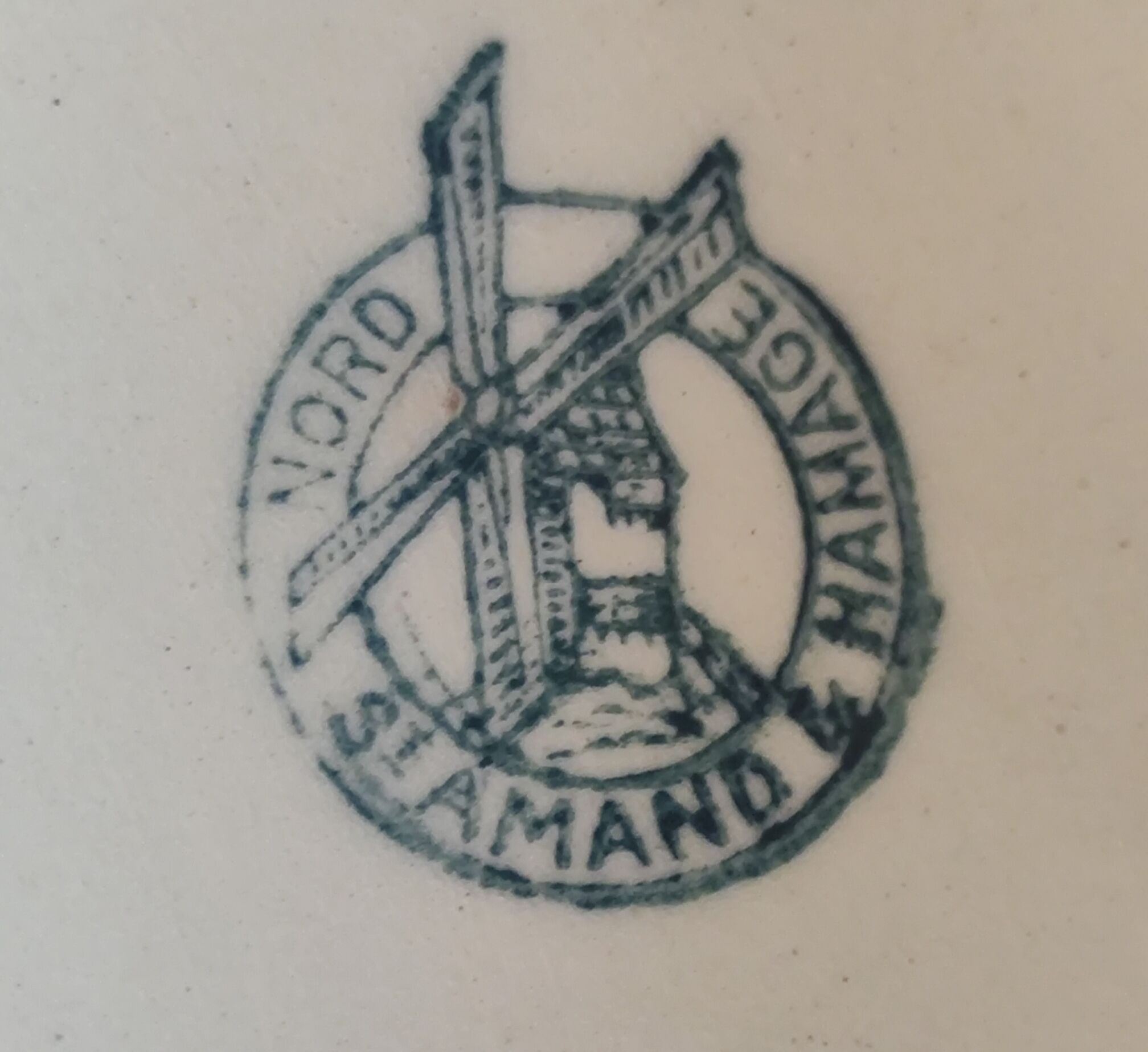 Old ceramic pitcher Saint Amand & Hamage