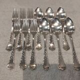 6 silver cutlery sets, 800 Swiss silversmith Jezler, Lily of the Valley model