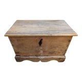 Coffre de rangement rustique en chêne massif