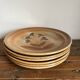 6 assiettes plates en grès 