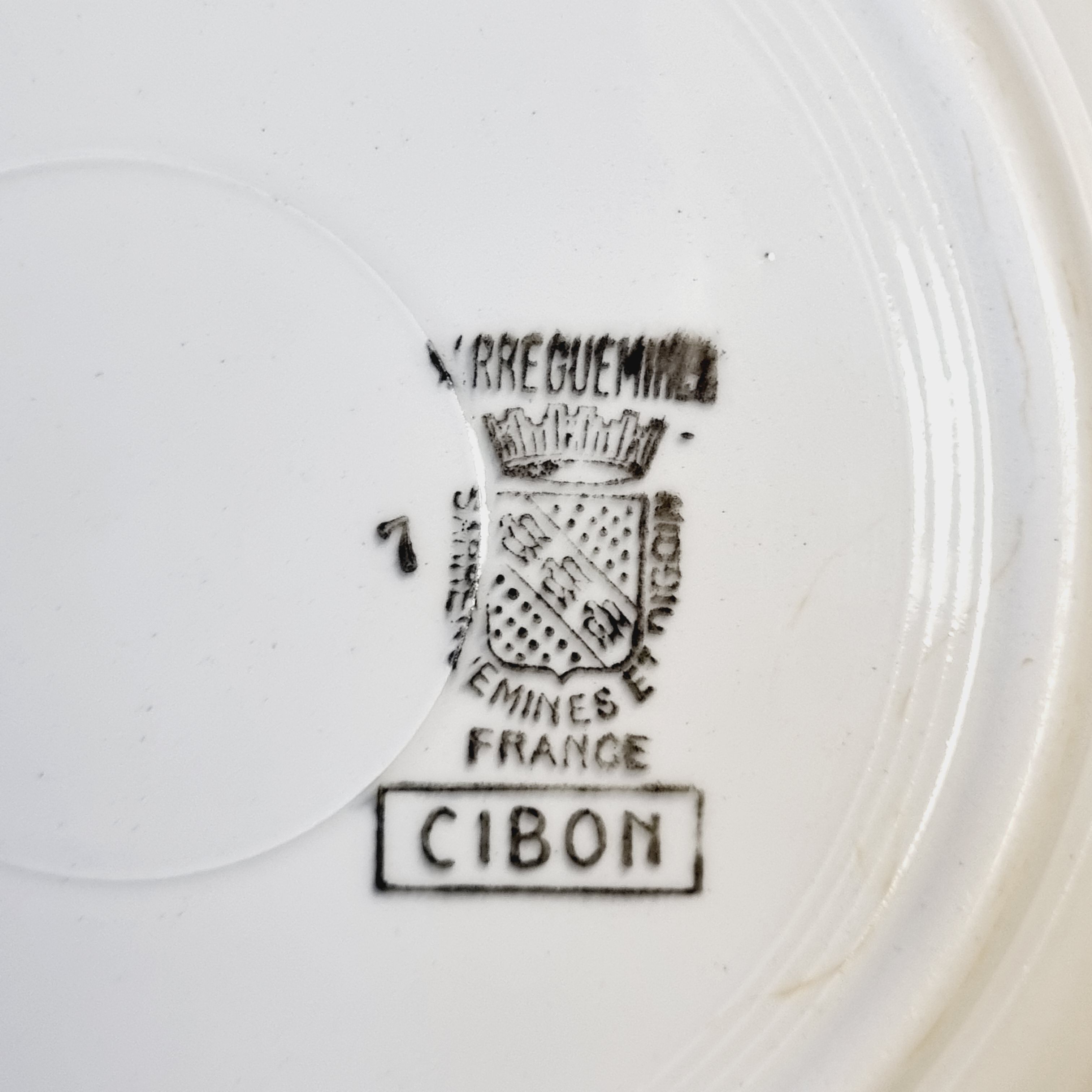 Flat plates Cibon Digoin and Sarreguemines