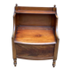 19th century Georgian bedside table in solid mahogany wood