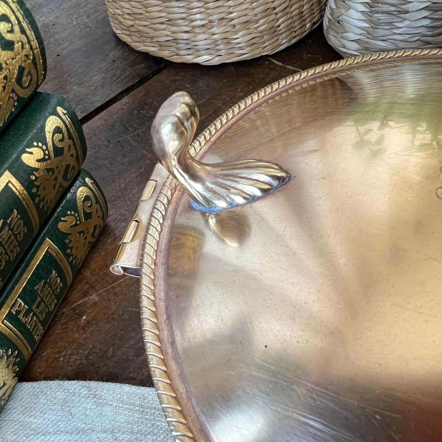 Pocket tray or box made of brass "N"