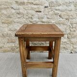 Solid wood stool