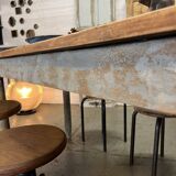 Old patinated farm table