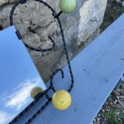 Porte-manteau miroir boule Année 60