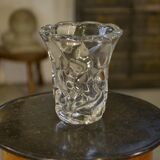 Crystal vase signed Daum Nancy France 1970s